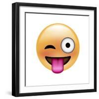 Emoji One Eye-Ali Lynne-Framed Giclee Print