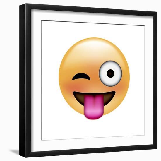 Emoji One Eye-Ali Lynne-Framed Giclee Print