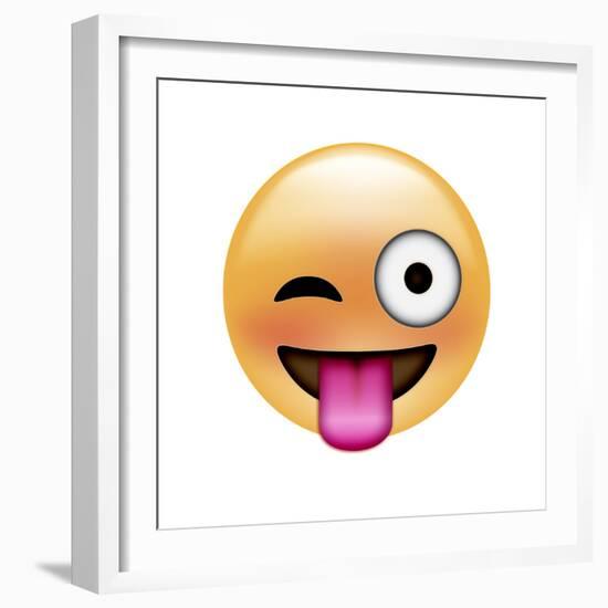 Emoji One Eye-Ali Lynne-Framed Giclee Print