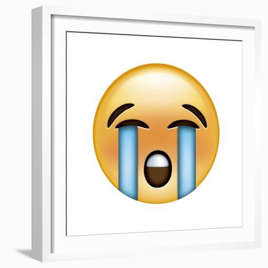 Emoji River Tears-Ali Lynne-Framed Giclee Print