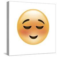 Emoji Small Smile-Ali Lynne-Stretched Canvas