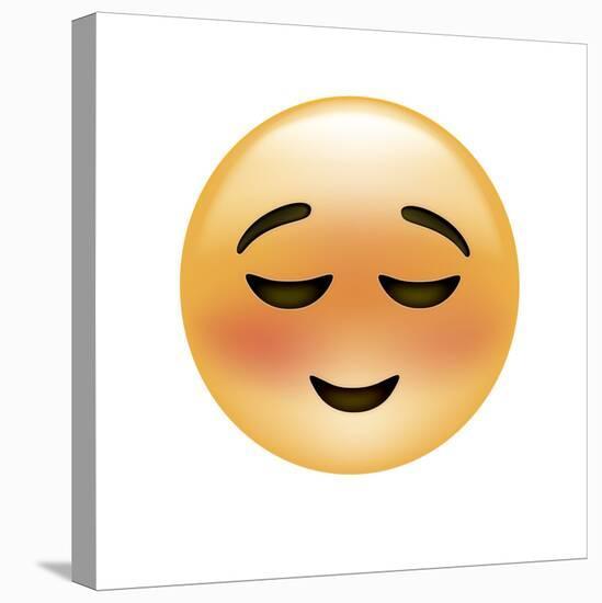 Emoji Small Smile-Ali Lynne-Stretched Canvas