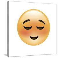 Emoji Small Smile-Ali Lynne-Stretched Canvas