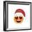 Emoji Smile Heart Xmas Hat-Ali Lynne-Framed Giclee Print