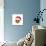 Emoji Smile Heart Xmas Hat-Ali Lynne-Mounted Giclee Print displayed on a wall