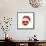 Emoji Smile Heart Xmas Hat-Ali Lynne-Framed Stretched Canvas displayed on a wall