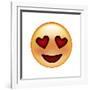 Emoji Smile Heart-Ali Lynne-Framed Giclee Print