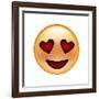 Emoji Smile Heart-Ali Lynne-Framed Giclee Print