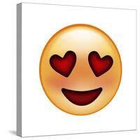 Emoji Smile Heart-Ali Lynne-Stretched Canvas