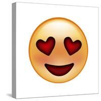 Emoji Smile Heart-Ali Lynne-Stretched Canvas