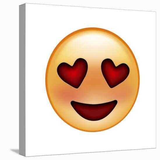 Emoji Smile Heart-Ali Lynne-Stretched Canvas