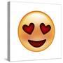 Emoji Smile Heart-Ali Lynne-Stretched Canvas