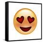 Emoji Smile Heart-Ali Lynne-Framed Stretched Canvas