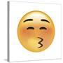 Emoji Squint Kiss-Ali Lynne-Stretched Canvas