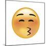 Emoji Squint Kiss-Ali Lynne-Mounted Giclee Print