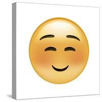 Emoji Squint Small Smile-Ali Lynne-Stretched Canvas