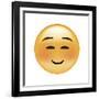 Emoji Squint Small Smile-Ali Lynne-Framed Giclee Print