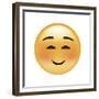 Emoji Squint Small Smile-Ali Lynne-Framed Giclee Print