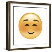 Emoji Squint Small Smile-Ali Lynne-Framed Giclee Print