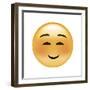 Emoji Squint Small Smile-Ali Lynne-Framed Giclee Print