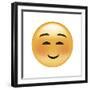 Emoji Squint Small Smile-Ali Lynne-Framed Giclee Print