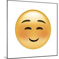 Emoji Squint Small Smile-Ali Lynne-Mounted Giclee Print
