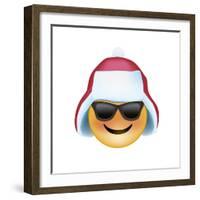 Emoji Sun Glasses Trapper hat-Ali Lynne-Framed Giclee Print