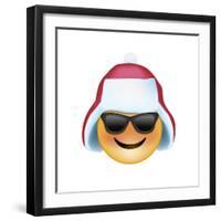 Emoji Sun Glasses Trapper hat-Ali Lynne-Framed Giclee Print