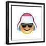 Emoji Sun Glasses Trapper hat-Ali Lynne-Framed Giclee Print