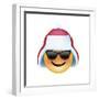 Emoji Sun Glasses Trapper hat-Ali Lynne-Framed Giclee Print