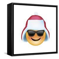 Emoji Sun Glasses Trapper hat-Ali Lynne-Framed Stretched Canvas