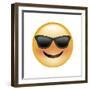 Emoji Sun Glasses-Ali Lynne-Framed Giclee Print