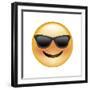 Emoji Sun Glasses-Ali Lynne-Framed Giclee Print