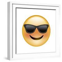 Emoji Sun Glasses-Ali Lynne-Framed Giclee Print