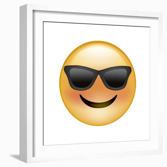 Emoji Sun Glasses-Ali Lynne-Framed Giclee Print