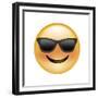 Emoji Sun Glasses-Ali Lynne-Framed Giclee Print