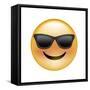 Emoji Sun Glasses-Ali Lynne-Framed Stretched Canvas