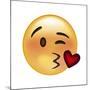 Emoji Wink Heart Kiss-Ali Lynne-Mounted Giclee Print