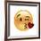 Emoji Wink Heart Kiss-Ali Lynne-Framed Giclee Print