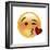 Emoji Wink Heart Kiss-Ali Lynne-Framed Giclee Print