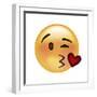 Emoji Wink Heart Kiss-Ali Lynne-Framed Giclee Print