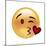 Emoji Wink Heart Kiss-Ali Lynne-Mounted Giclee Print