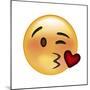 Emoji Wink Heart Kiss-Ali Lynne-Mounted Giclee Print