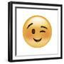 Emoji Wink Small Smile-Ali Lynne-Framed Giclee Print