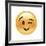 Emoji Wink Small Smile-Ali Lynne-Framed Giclee Print