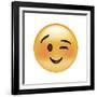 Emoji Wink Small Smile-Ali Lynne-Framed Giclee Print