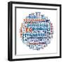 Emotional Intelligence In Word Collage-mypokcik-Framed Art Print