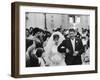 Emotional Italian Father Weeping as He Walks His Daughter Down the Aisle-Paul Schutzer-Framed Photographic Print