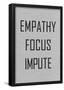 Empathy Focus Impute Philosophy Poster-null-Framed Poster