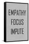 Empathy Focus Impute Philosophy-null-Framed Stretched Canvas